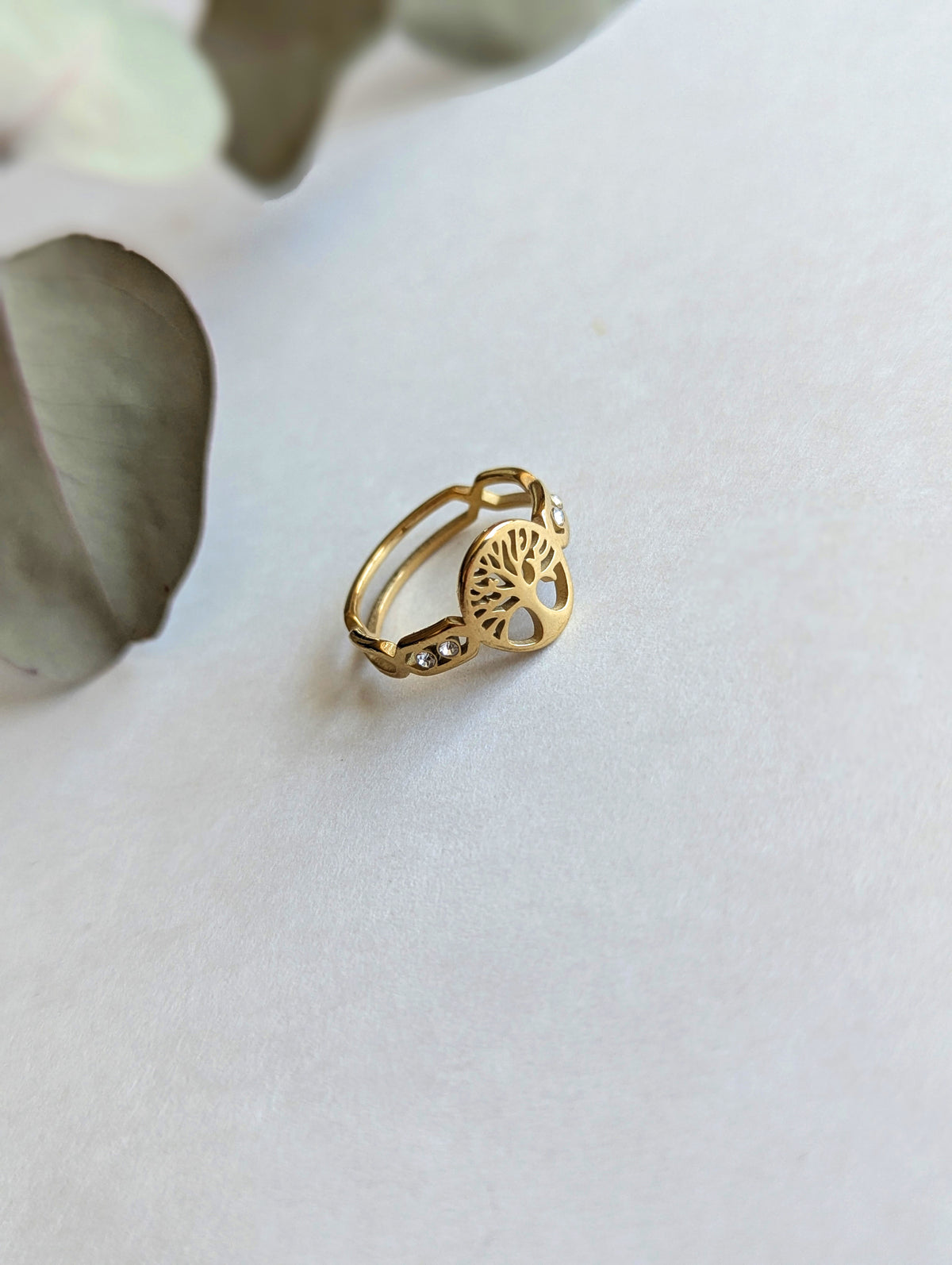 Bague Arbre Doré