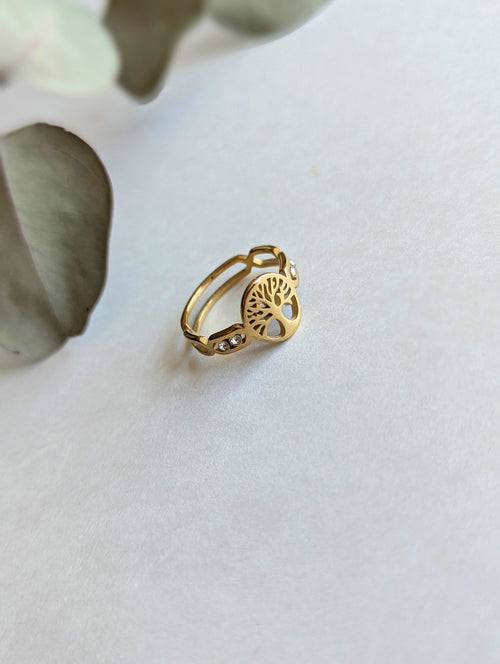 Bague Arbre Doré