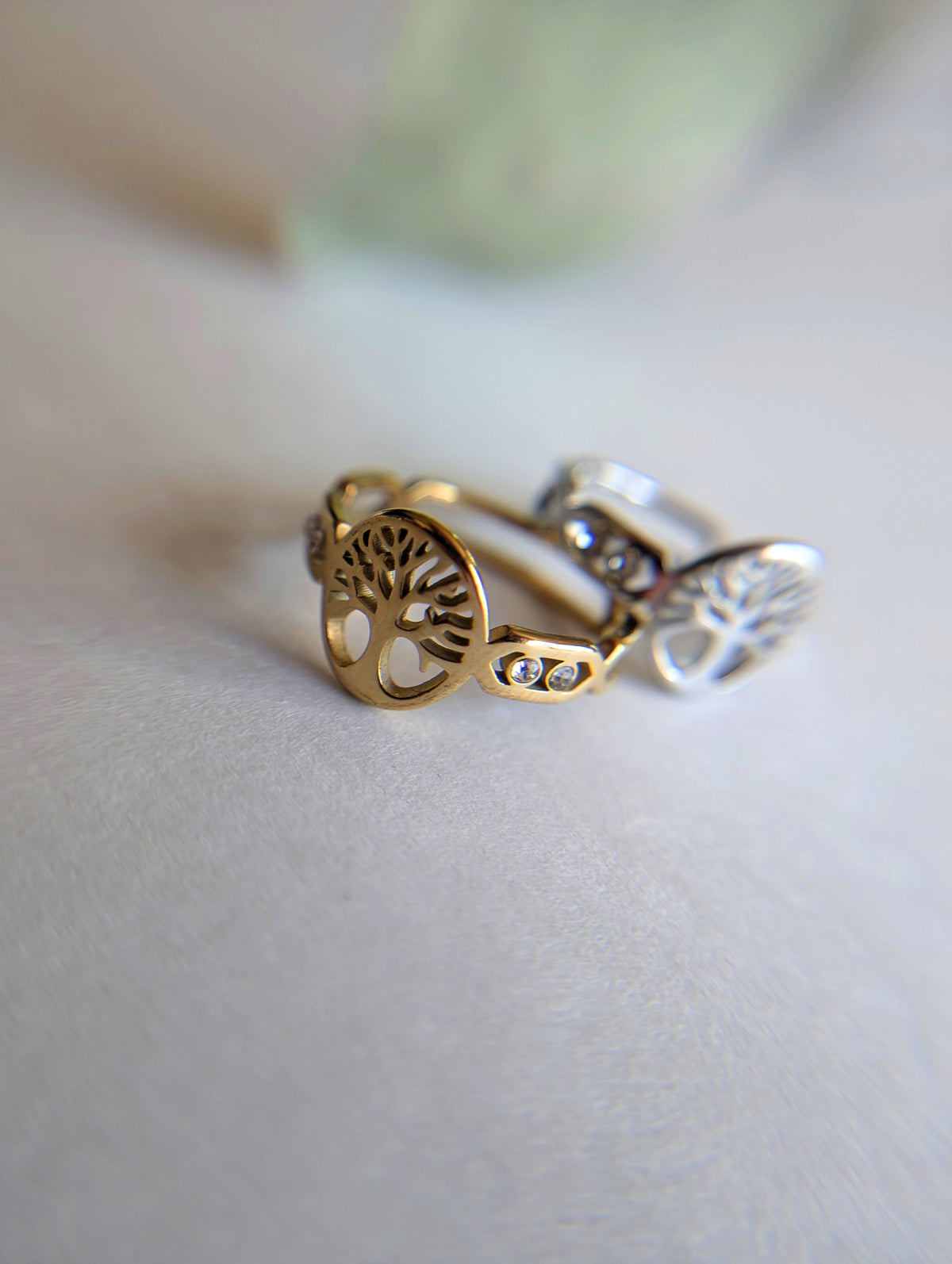 Bague Arbre Doré