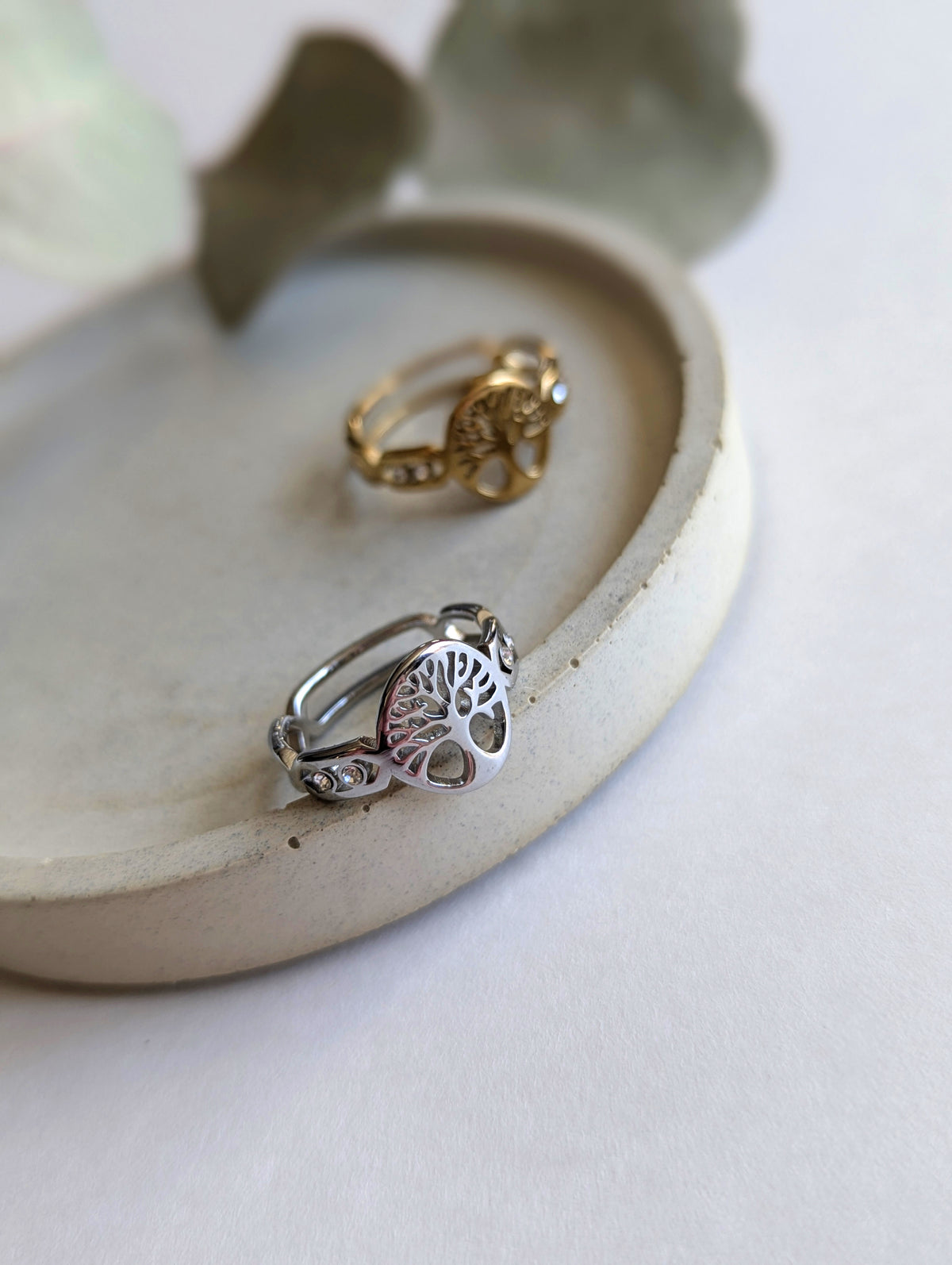 Bague Arbre Argenté