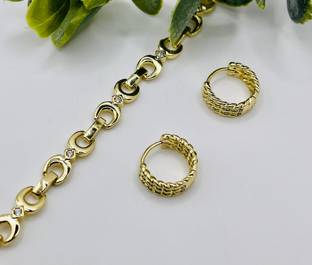 Duo boucles d’oreilles bracelet E505