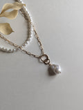 collier perles Sélénite