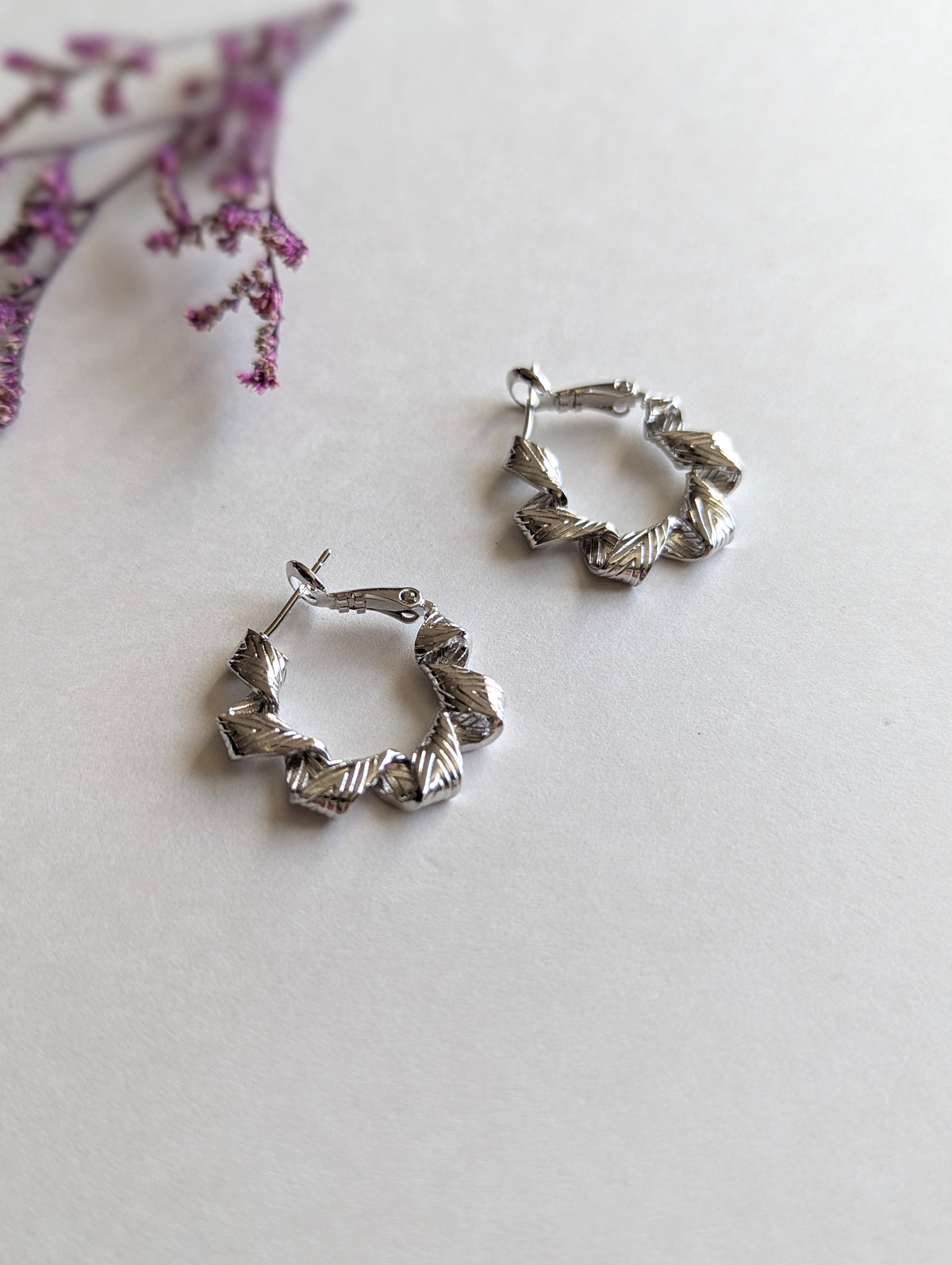 Boucles d’oreilles Valse Argenté